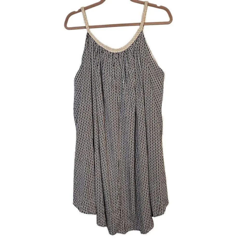 Coco + Carmen dress, black/cream tank style. Size L/XL.